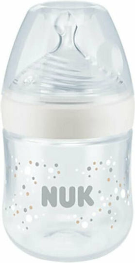 Nuk Plastic Baby Bottle Nature Sense Anti-Colic with Silicone Nipple for 0-6 months White 150ml