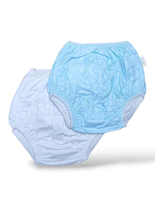 Babydom Set Kinder-Windelhöschen White and Light Blue 2Stück