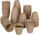 Set 120 Biodegradable Pots 7.5 X 8 Cm Relaxdays