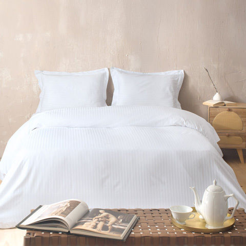 Rythmos Satin Stripes Hotel Pillowcase Striped from Cotton & Polyester 70x50cm.