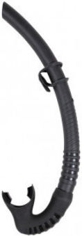 Scuba Force Snorkel Black with Silicone Mouthpiece