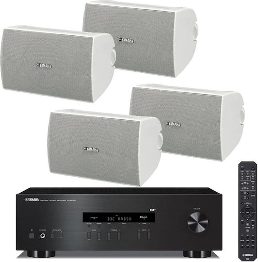 Yamaha Ηχοσύστημα 2.0 R-S202D B H00BU00063 με Digital Media Player και Bluetooth Μαύρο