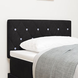 vidaXL Stoff-Kopfstütze für Betten Schwarz 80x88cm
