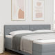 vidaXL Кафлария за легло Дървена Светлосива 180x78см