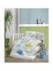 Homeline 4015 Baby Sheets Set Crib Cotton White 100x150cm 3pcs