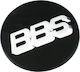 Ceramic Wheel Center Sticker Bbs Black-Silver 60mm 1 Piece Zcaps-bbs-16