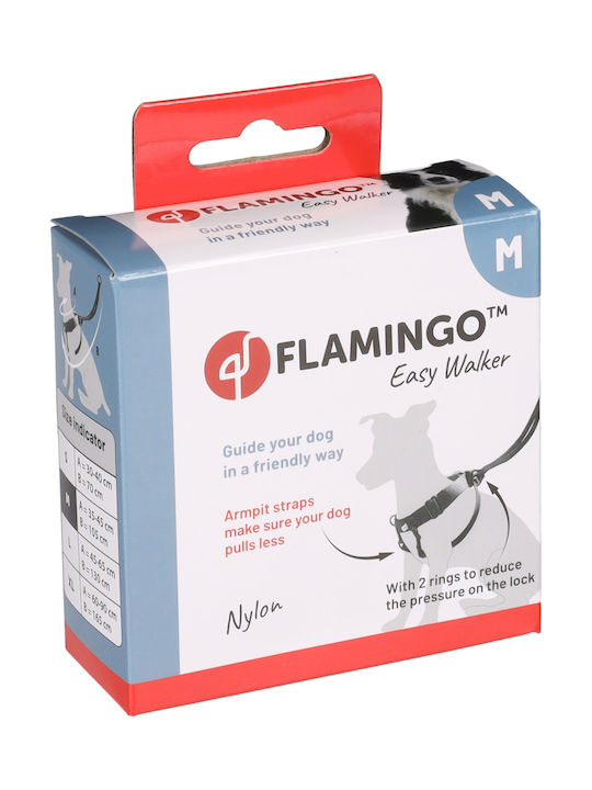Flamingo Harness Easy Walker Black M 35-45cm 105cm