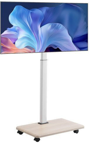 Βάση Τηλεόρασης Vevor Rolling Tv Cart Φορητή Τηλεόραση Χωρητικότητα Έως 45 Κιλά Οθόνες 32-70 Ιντσών