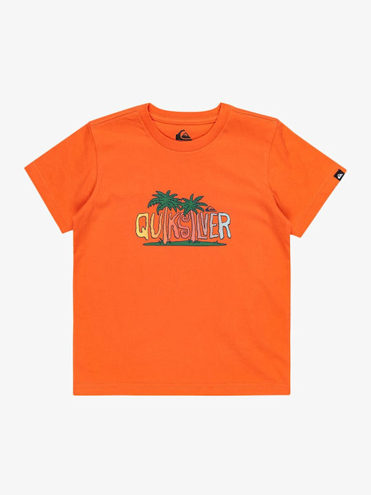 Quiksilver Παιδική Μπλούζα Κοντομάνικη Πορτοκαλί