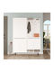 Έπιπλο Εισόδου White 147.4x35.5x195.6εκ.