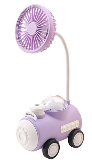 Portable Table Fan 2 in 1 Purple