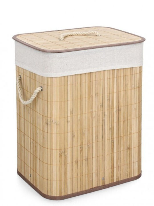 Bizzotto 0411122 Καλάθι Απλύτων Bamboo 40x30x50cm Μπεζ