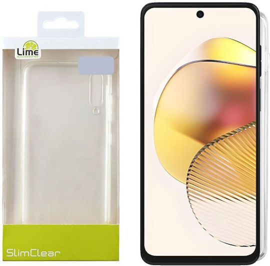 Lime Slimclear Back Cover Silicone Transparent (Moto G73)
