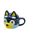 Becher Keramik Blau 325ml