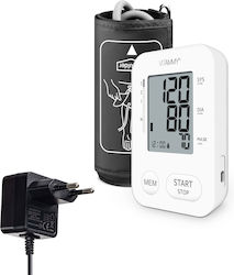 Vitammy Next 2+ Elektronisches Oberarm-Blutdruckmessgerät USB-Anschluss Inklusive Adapter Arrhythmie-Erkennung Speicher 2 Benutzer Weiß