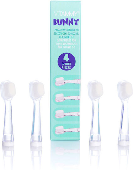 Vitammy Capete De Schimb Pentru Periuță De Dinți Electrică 4 Bucăți Pentru 0luni+