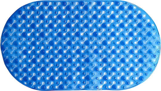 Covoraș de cadă antiderapant Ionion Bones 69x39cm Albastru