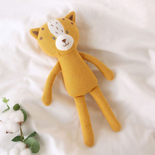 Kiokids Cotton Friends Tiger Plush & Soft Toy for Newborns 30 cm