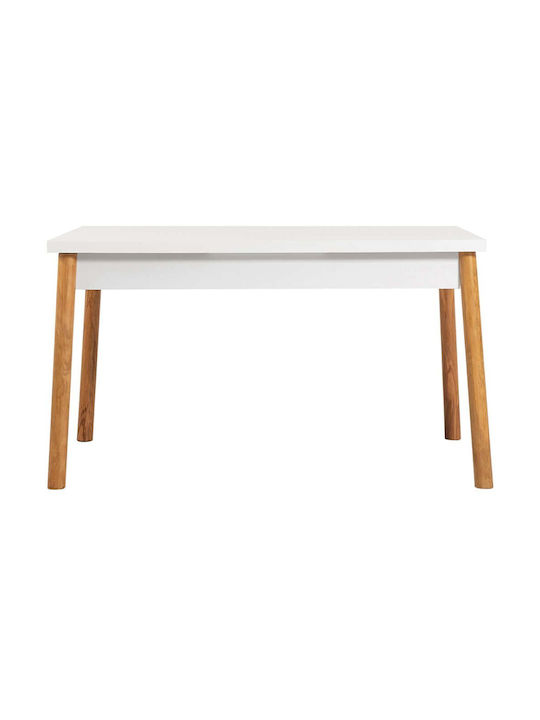 Costa Τραπέζι Τραπεζαρίας Ξύλινο Pine-white 120x75x77εκ.
