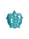 Marva Plate Shallow Glass Blue with Diameter 15cm