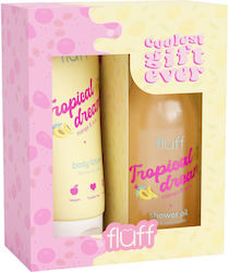 Fluff Coolest Gift Ever Tropical Dream Σετ Περιποίησης για Ενυδάτωση & Καθαρισμό Σώματος