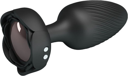 Pretty Love Vibrating Butt Plug Πρωκτική Σφήνα με Δόνηση Μαύρη