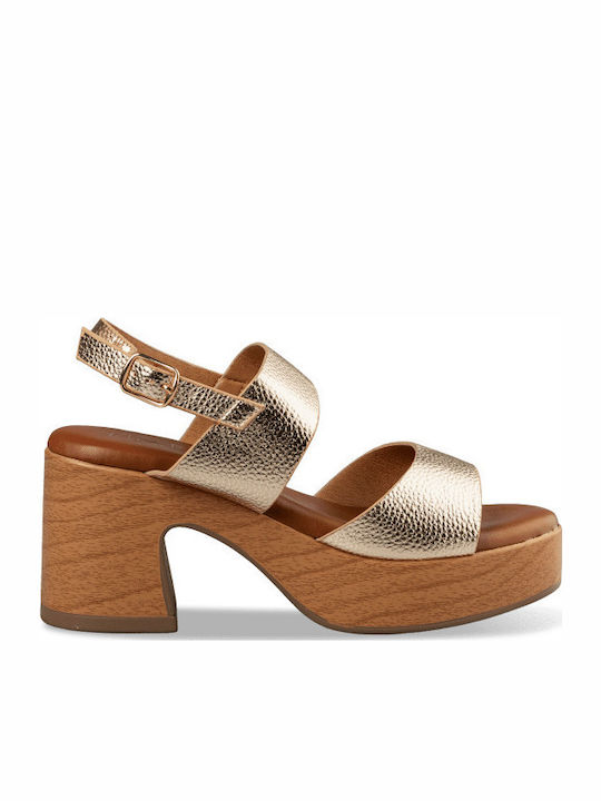 Envie Shoes Πέδιλα Χρυσά