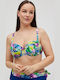 Bikinioberteile D Becher Blumen Blau