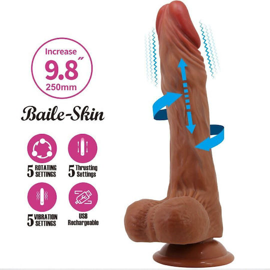 Baile Realistisches Dildo mit Hoden und Saugnapf Fleisch 24cm