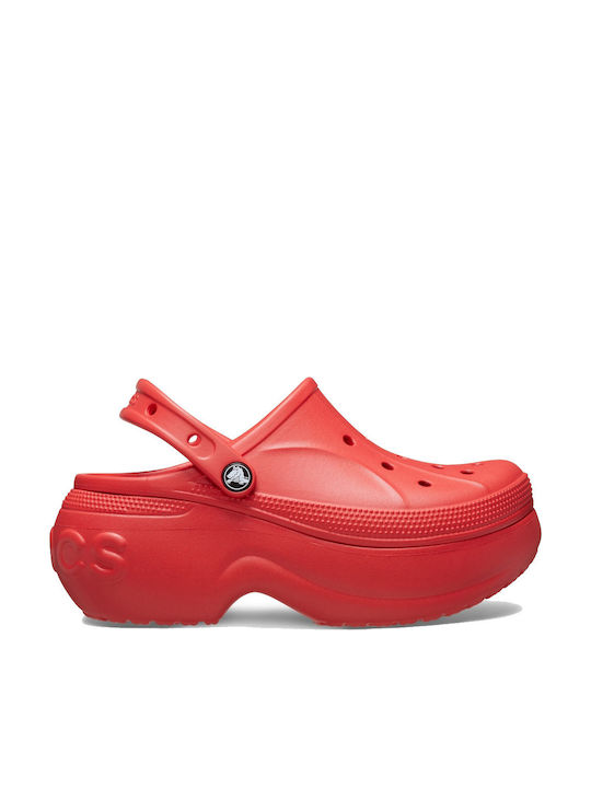 Crocs Bella Γυναικεία Σαμπό Κόκκινα