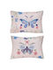 Kentia Pieta Pinkmulti Set de față de pernă pentru copii din bumbac 100% 52x72cm Roz