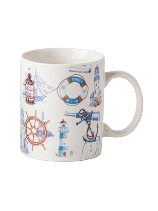 Marva Becher aus Porzellan Weiß 350ml
