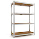 Monzana Raft Dexion Galvanizat 90x40x160 cm Cu 4 Rafturi Rezistență Totală 700 kg