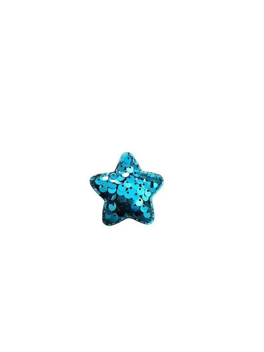 Wiggle Butt Star Hair Clips with Sequins Light Blue Dog Clothing Acceossory