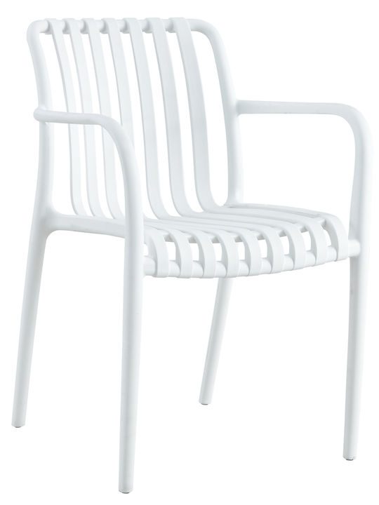 Outdoor-Sessel Polypropylen Tahiti White 58x56x81εκ.