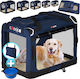 Katzen- und Hundetransporttasche Cadoca Blau Größe XL 82x58x58 cm