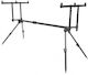 Zfish Kompakter Rod Pod für 3 Ruten, in Länge und Höhe verstellbar