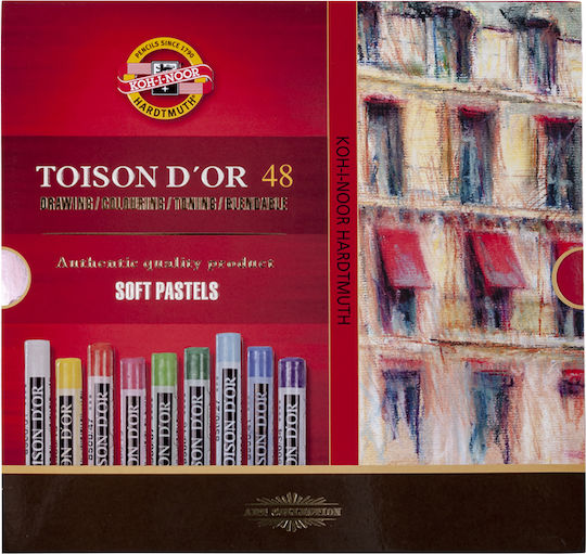 48 Color Dry Pastels Toison D' Koh-i-noor