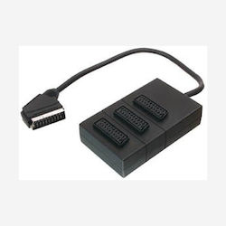 V7 V7scrt3sp Scart To 3x Scart Switch Black V7 V7scrt3sp Scart To 3x Scart Switch Black