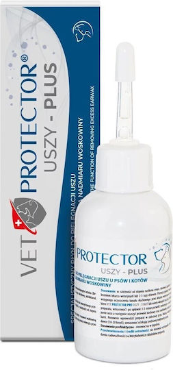 Jm Sante Vet Protector Uszy Plus Ear Solution Dogs Cats – 50 Ml