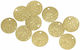 Brass Coin 15mm Traditional Costumes-Jewelry 225100045 Gold 10 Pieces