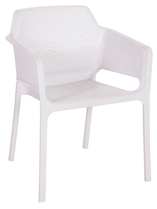 Outdoor Chair Polypropylene John White 59x58x79cm