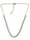 Kostibas Fashion Necklace from Gold Plated Steel Turquoise