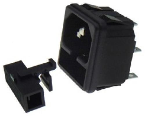 AC Connector Male Chassis Snap-In 3P 10A/250V Fuse Holder S03F12 HNO 01.112.0031 10 Pieces