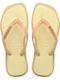 Top Square Women's Flip Flops Beige