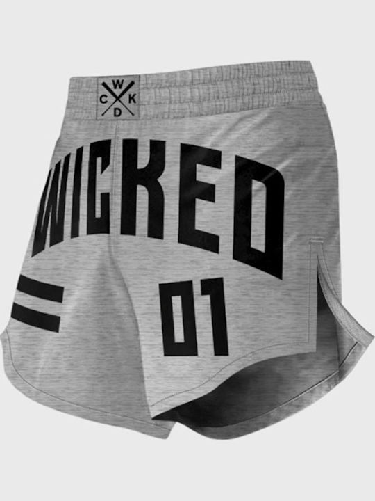 Wicked1 WK-FS-ELR-GY MMA Shorts Gray