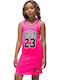 Children's Dress Sleeveless Fuchsia