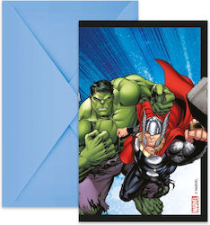 Пликове за покани Avengers 6 бр