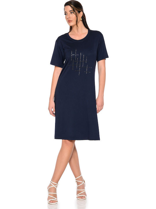 Clio Lingerie Summer Midi Dress Blue