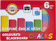 Koh-i-noor Colored Square Chalk 6 Colors